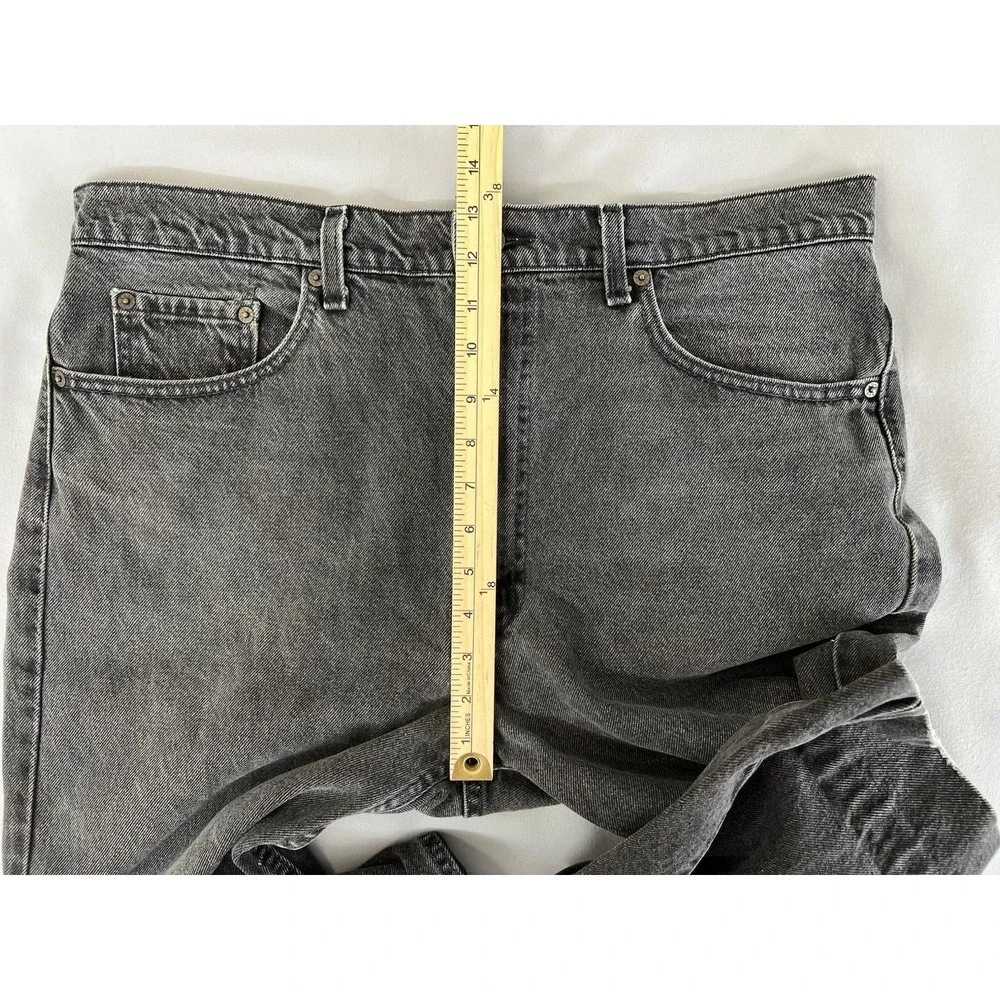 VTG‎ Levis Jeans Mens 38x30 (36x27) 505 Reg Fit Straight Leg Black USA 90s Y2K